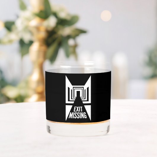 出口恋しく思 – 現実のグリッチ ウイスキーグラス (インサイチュ (ウェディング))