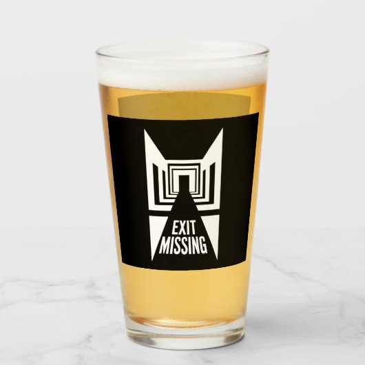 出口恋しく思 – 現実のグリッチ タンブラーグラス (ドリンク正面)