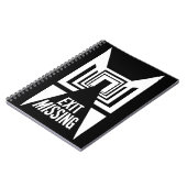 出口恋しく思 – 現実のグリッチ ノートブック (左側)