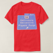 出口407 Gatlinburg Pigon Forge GSMNP  Tシャツ (デザイン正面)