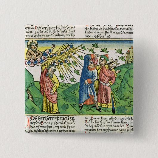 出国の10:1 - 20エジプトの7ペスト: pla 缶バッジ (正面)