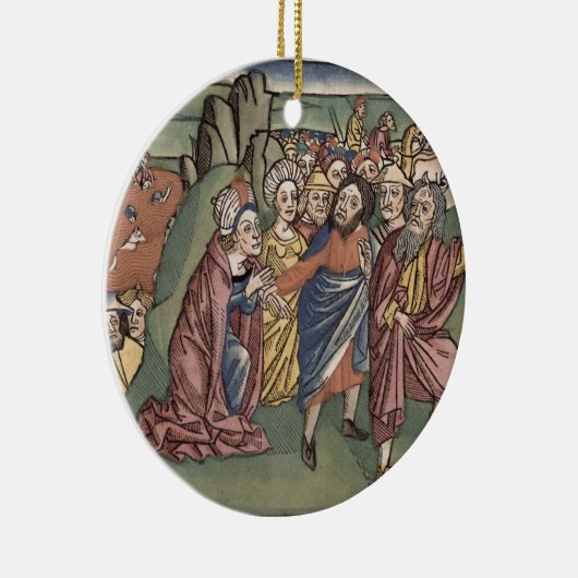 出国14モーゼおよびレニウムを交差させている古代イスラエル人 セラミックオーナメント (右)