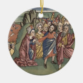 出国14モーゼおよびレニウムを交差させている古代イスラエル人 セラミックオーナメント (正面)