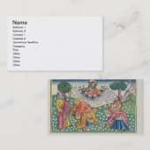 出国16の13-22神はThにウズラおよび天恵を提供します 名刺 (正面/裏面)