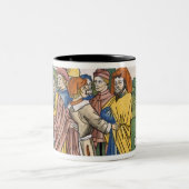 出国17 1-7モーゼはから水流を作ります ツートーンマグカップ (中央)