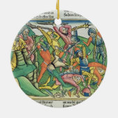 出国17 8-15アーロンおよびHurはモーゼの手を支えます セラミックオーナメント (裏面)