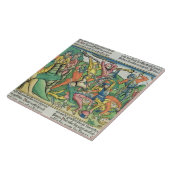 出国17 8-15アーロンおよびHurはモーゼの手を支えます タイル (側面)