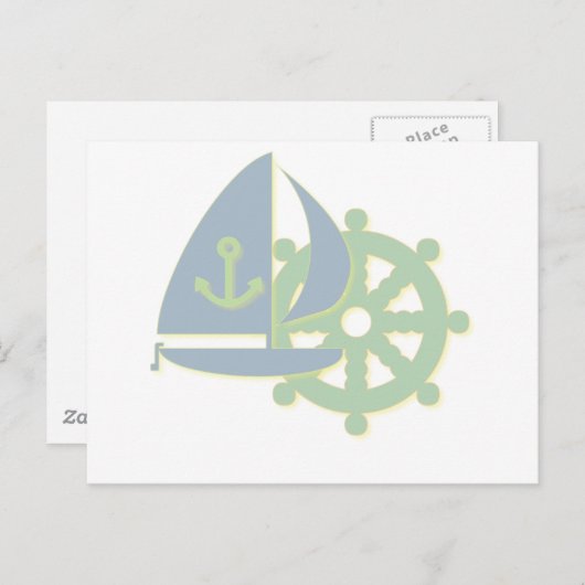出帆チームはがき ポストカード (正面/裏面)