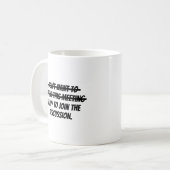 出席したくない コーヒーマグカップ (正面左)