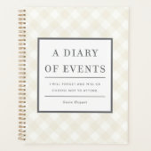 出席するか忘れしないイベントの日記 プランナー手帳 (正面)