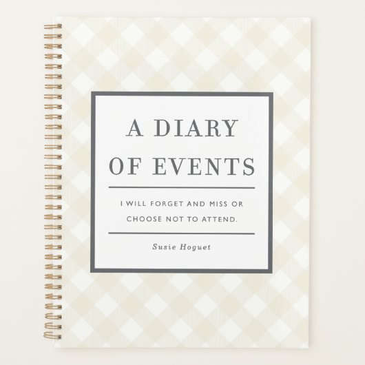 出席するか忘れしないイベントの日記 プランナー手帳 (正面)
