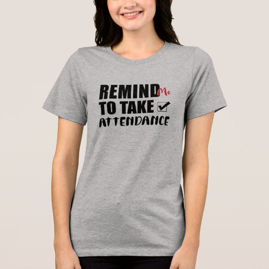 出席を取ってね トライブレンドTシャツ (正面)