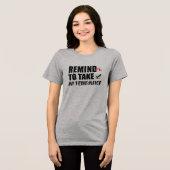 出席を取ってね トライブレンドTシャツ (正面全面)