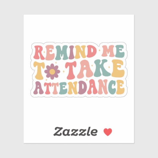 出席を取るように通知する,先生ギフトアイディア シール (シート)