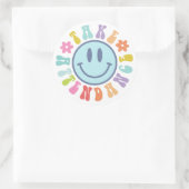 出席を取る，先生感謝ギフト ラウンドシール (バッグ)