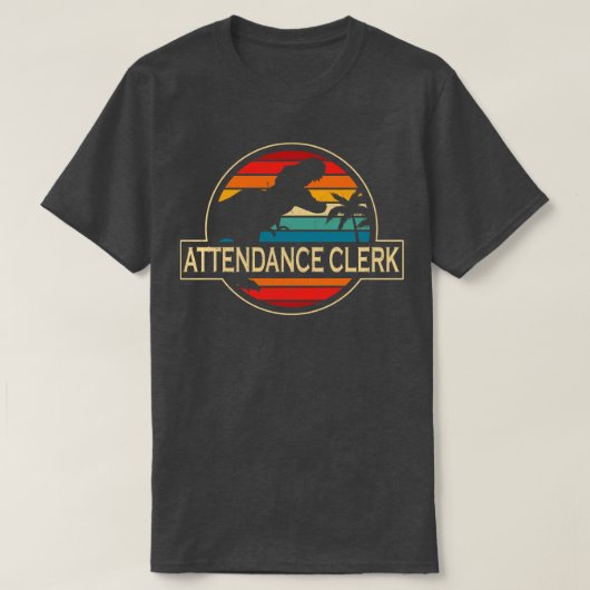 出席係の恐竜 Tシャツ (デザイン正面)