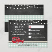 出席案内 ウェディングカード カニの煮込み ロブスター 招待状 (正面/裏面)