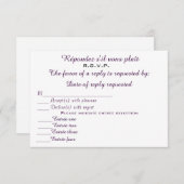 出席確認の3.5×5の紙の招待状カード 招待状 (正面/裏面)