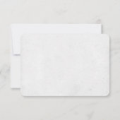 出席確認-誓いの更新 フラワーウォーターカラー枠 招待状 (裏面)