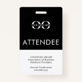 出席者名バカスタマイズッジ バッジ (裏面)