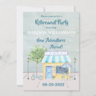 出張テーマ退職パーティー 招待状