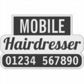 出張ヘアスタイリスト シール (正面)