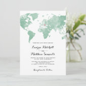 出張先旅行結婚式招待状 招待状 (スタンド正面)