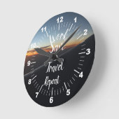 出張救繰り返し ラウンド壁時計 (傾斜)