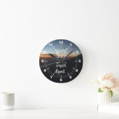 出張救繰り返し ラウンド壁時計 (ホーム)