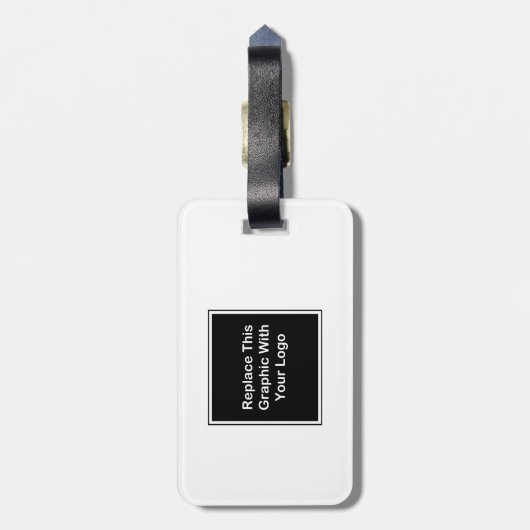 出張旅行のロゴのデザイン ラゲッジタグ (裏面縦)