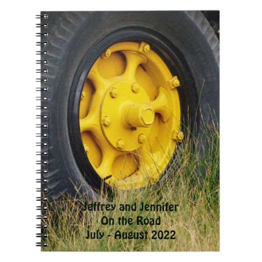 出張旅行記録の旅行日記 ノートブック (正面)