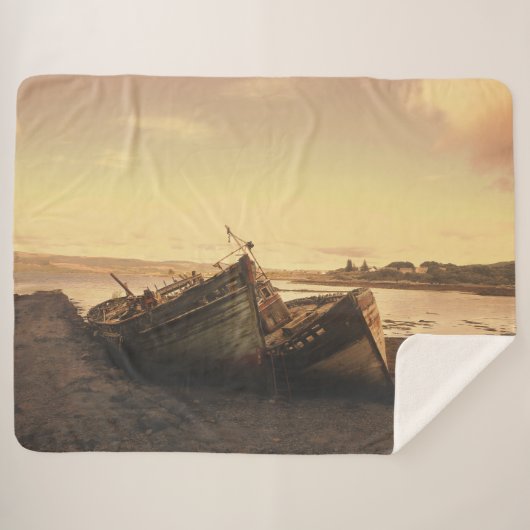 出擦り切れたて シェルパブランケット (正面(横))