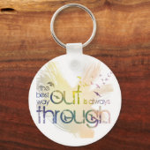 出最高の路はいつも通り抜ける キーホルダー (正面)