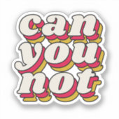 出来ない シール (正面)