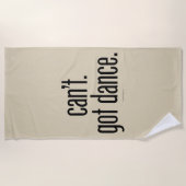 出来ない。踊得る。 ビーチタオル (正面)