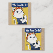 出来る!ホワイトキャットロージーザリベータースクエアB スクエア名刺 (正面/裏面)