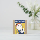 出来る!ホワイトキャットロージーザリベータースクエアB スクエア名刺 (スタンド正面)