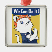 出来る!ホワイトキャットロージー・ザ・リベッター メタルオーナメント (正面)