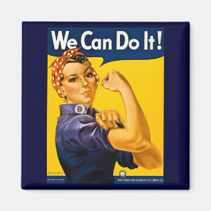 出来る!Rosie the Riveterヴィンテージ第2次世界大戦 マグネット