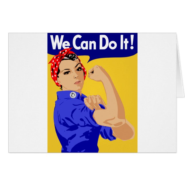 出来る！Rosie The Riveter WWIIのポスター (正面横)