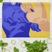 出来る！Rosie The Riveter WWIIのポスター キッチンタオル (折り畳み)