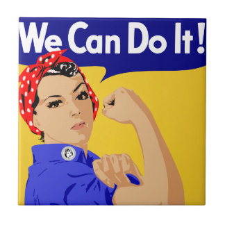 出来る！Rosie The Riveter WWIIのポスター タイル