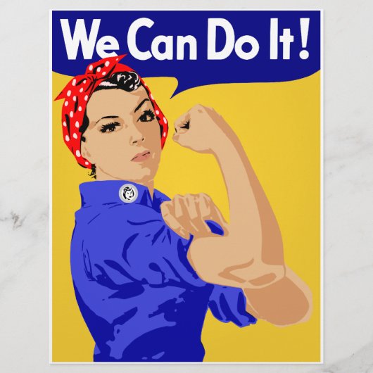 出来る！Rosie The Riveter WWIIのポスター チラシ (正面)