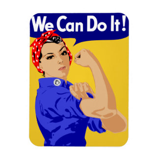 出来る！Rosie The Riveter WWIIのポスター マグネット