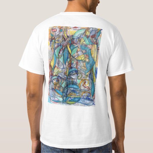 出来事のTシャツ(印刷される) Tシャツ (裏面)