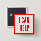 出来救済る!ボランティア、ビジネス用のボタン 缶バッジ (正面&裏面)