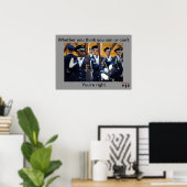 出来考えると出来ない ポスター (ホームオフィス)