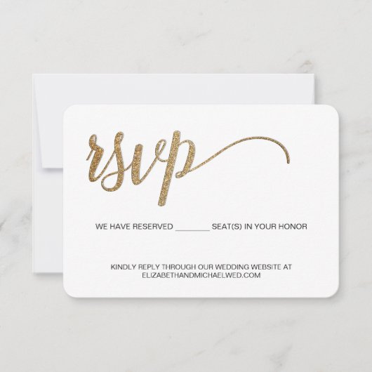 出欠はがき不要 席はおさえてあります 結婚式 出欠カード (正面)