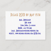 出欠ハガキ エンクロージャーカード (裏面)