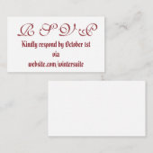 出欠ハガキ エンクロージャーカード (正面/裏面)